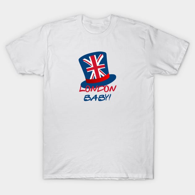 Joey's London Hat – London, Baby! T-Shirt by fandemonium